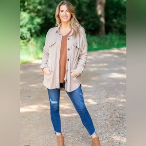 NWOT Waffle Knit Shacket